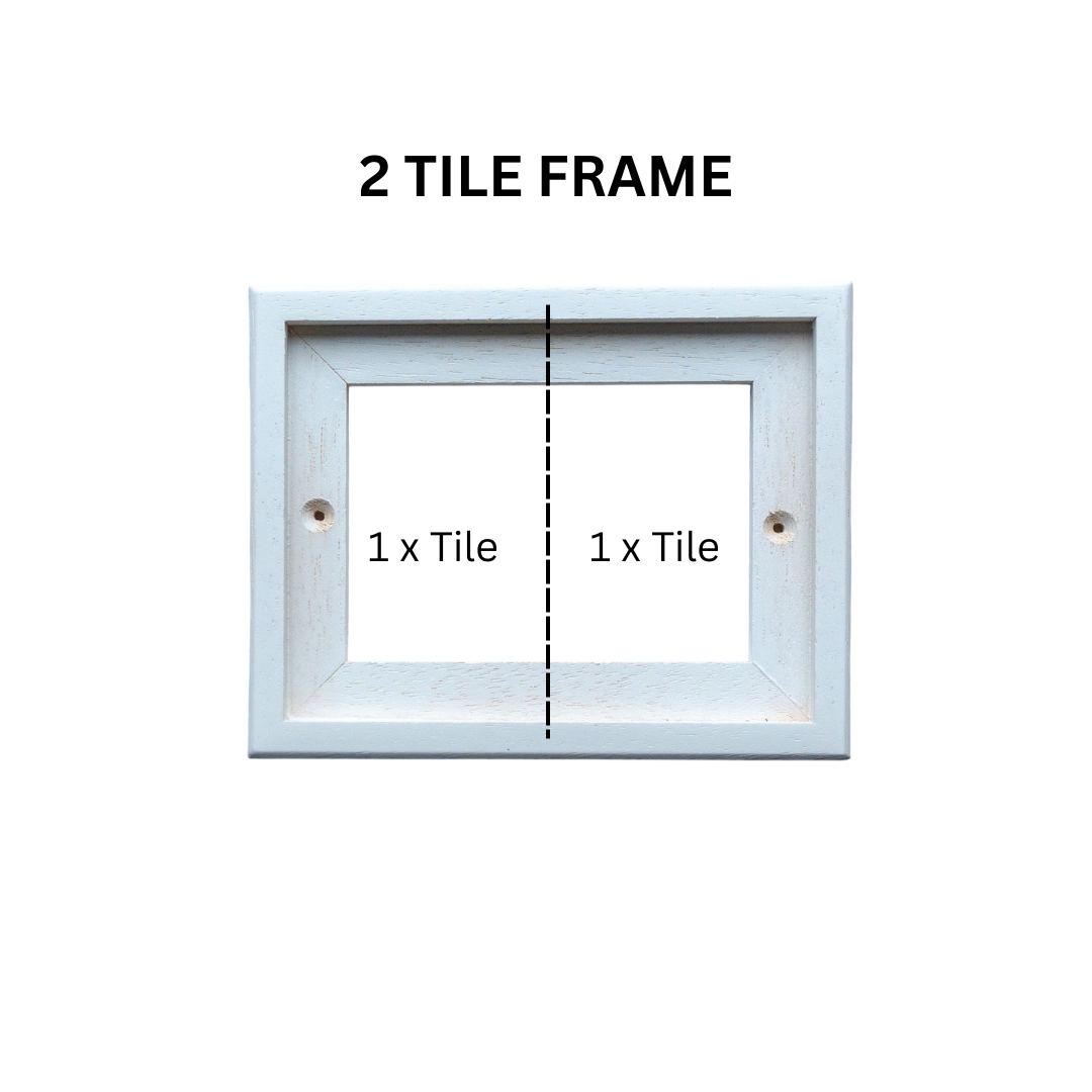 Greek | Ceramic Door Number Tile & Frame – 7cm x 11cm (2.76" x 4.33")