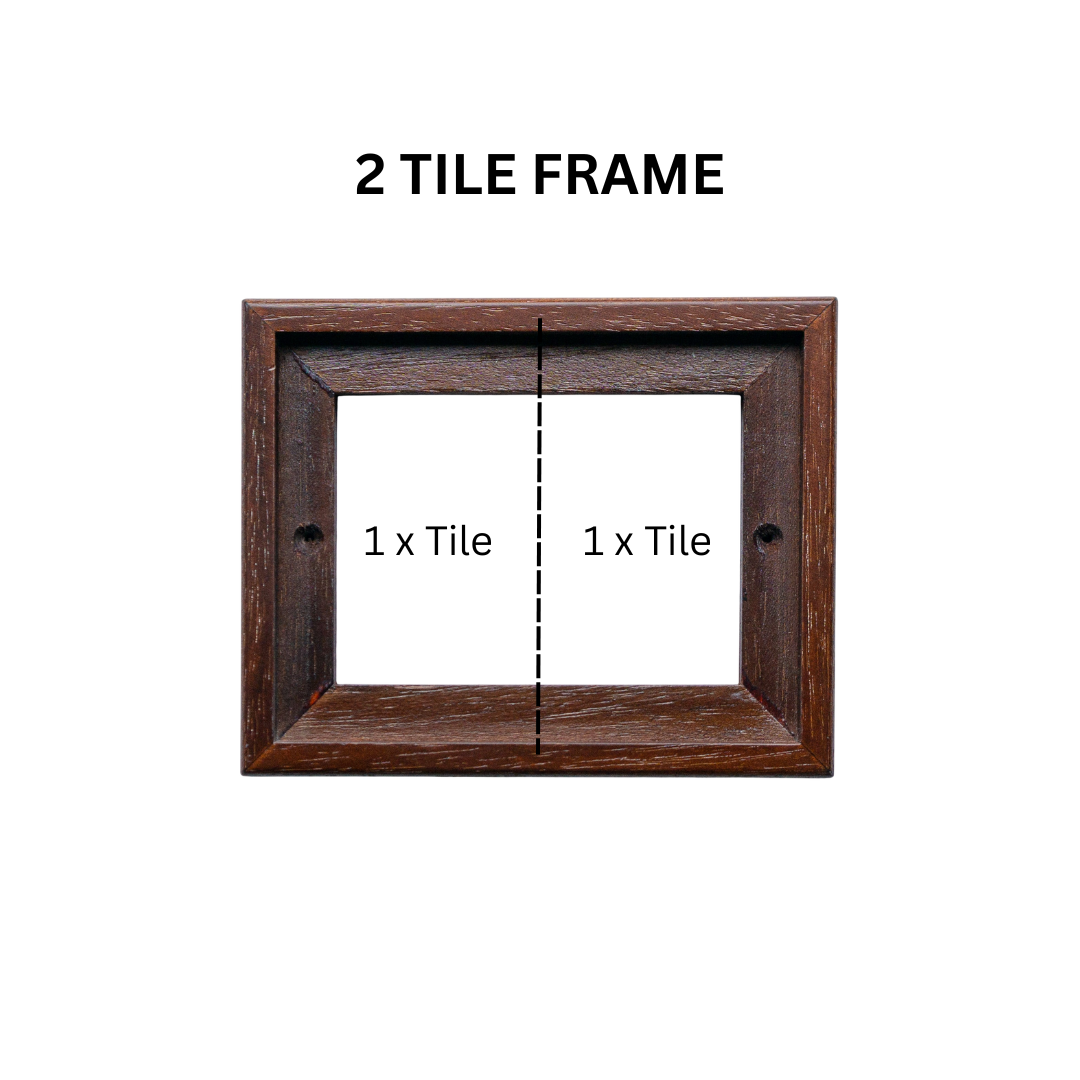 Greek | Ceramic Door Number Tile & Frame – 7cm x 11cm (2.76" x 4.33")