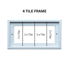 Greek | Ceramic Door Number Tile & Frame – 7cm x 11cm (2.76" x 4.33")