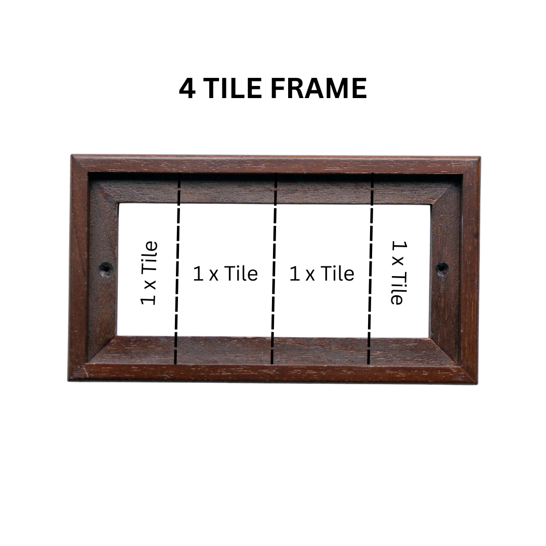 Greek | Ceramic Door Number Tile & Frame – 7cm x 11cm (2.76" x 4.33")