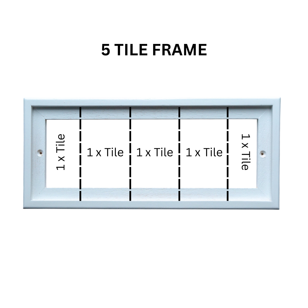 Greek | Ceramic Door Number Tile & Frame – 7cm x 11cm (2.76" x 4.33")