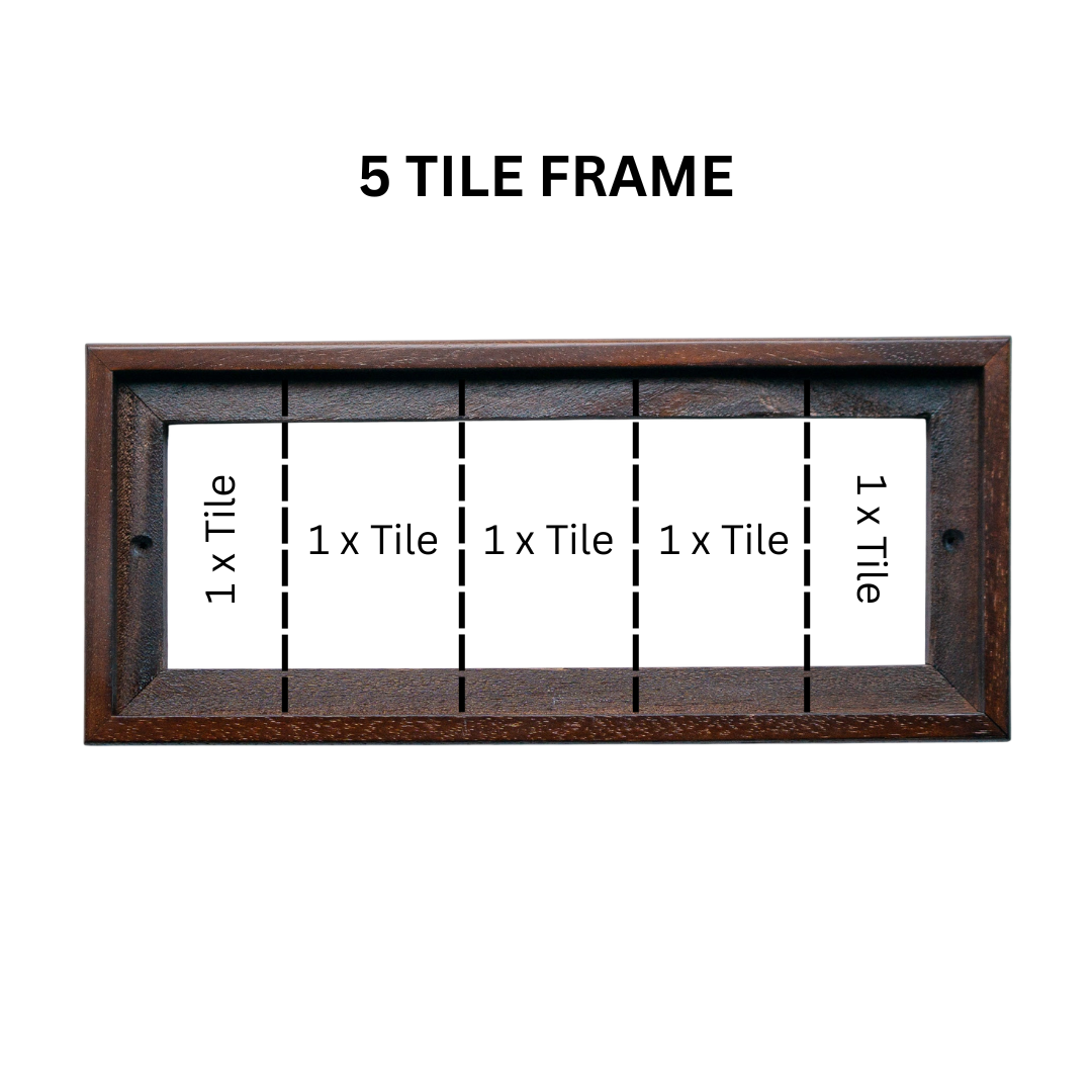 Greek | Ceramic Door Number Tile & Frame – 7cm x 11cm (2.76" x 4.33")