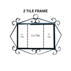 Canarias | Ceramic Door Number Tile & Frame – 5.5cm x 11cm (2.17" x 4.33")