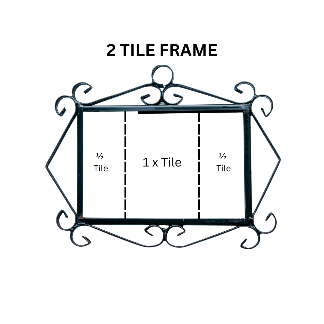 Calpe | Ceramic Door Number Tile & Frame – 5.5cm x 11cm (2.17" x 4.33")