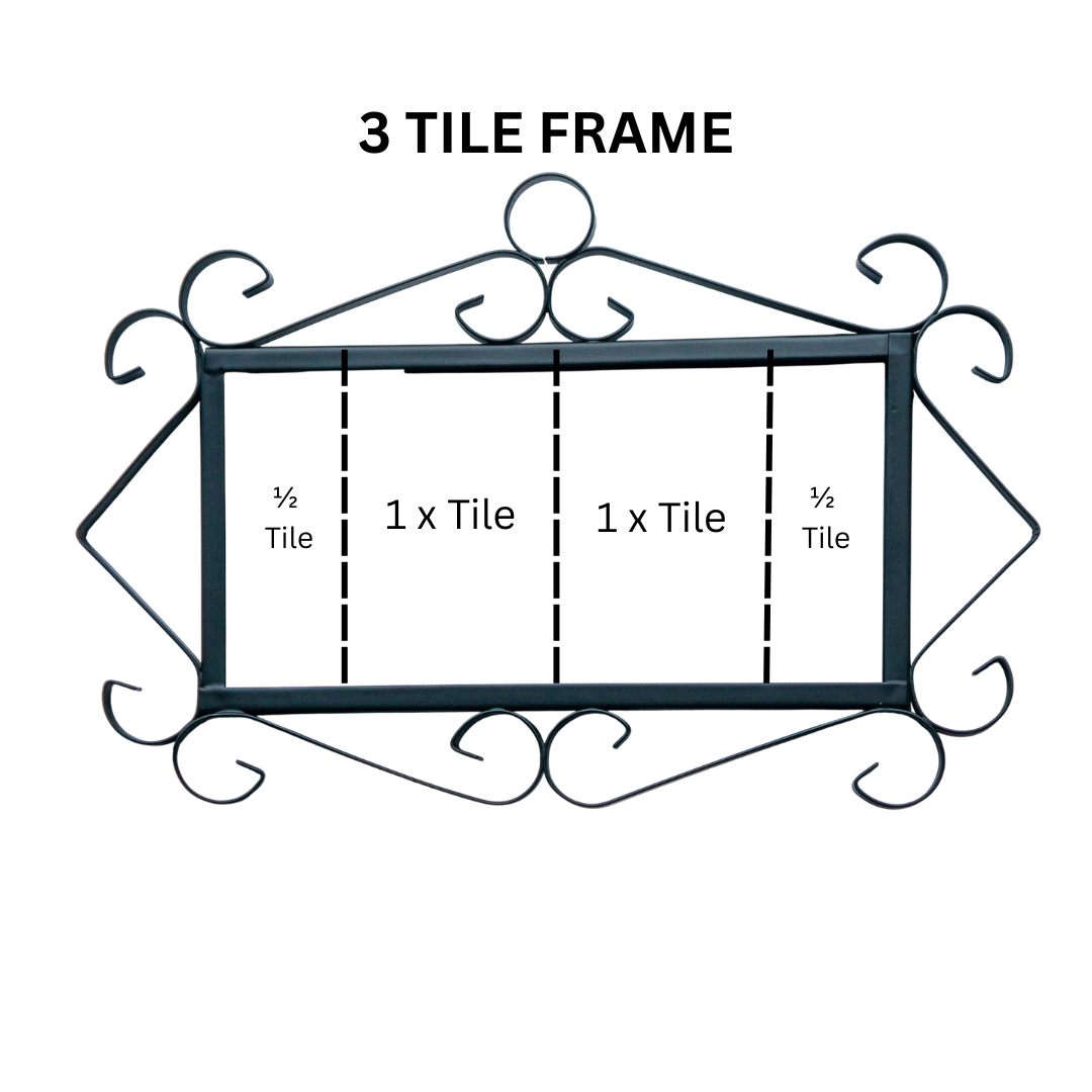 Acco Azul | Ceramic Door Number Tile & Frame – 5.5cm x 11cm (2.17" x 4.33")