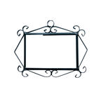 Marbella | Numéro de porte en céramique avec cadre – 5,5 cm x 11 cm (2,17 po x 4,33 po) 