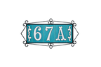 La Costa Blue | Ceramic Door Number Tile & Frame – 7cm x 10cm (2.76" x 3.94")