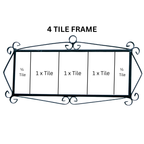 Canarias | Ceramic Door Number Tile & Frame – 5.5cm x 11cm (2.17" x 4.33")