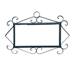 Marbella | Numéro de porte en céramique avec cadre – 5,5 cm x 11 cm (2,17 po x 4,33 po) 