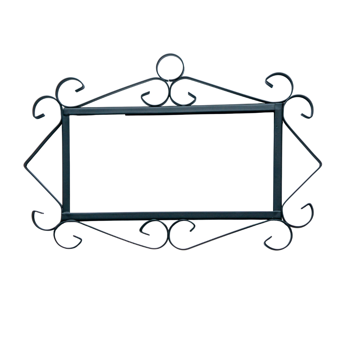 Marbella | Numéro de porte en céramique avec cadre – 5,5 cm x 11 cm (2,17 po x 4,33 po) 