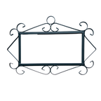 Atalaya M5 Ceramic House Number Tile Plaque & Frame – 5.5cm x 11cm (2.17" x 4.33")