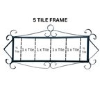 La Costa Black | Ceramic Door Number Tile & Frame – 7cm x 10cm (2.76" x 3.94")