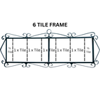 Canarias | Ceramic Door Number Tile & Frame – 5.5cm x 11cm (2.17" x 4.33")