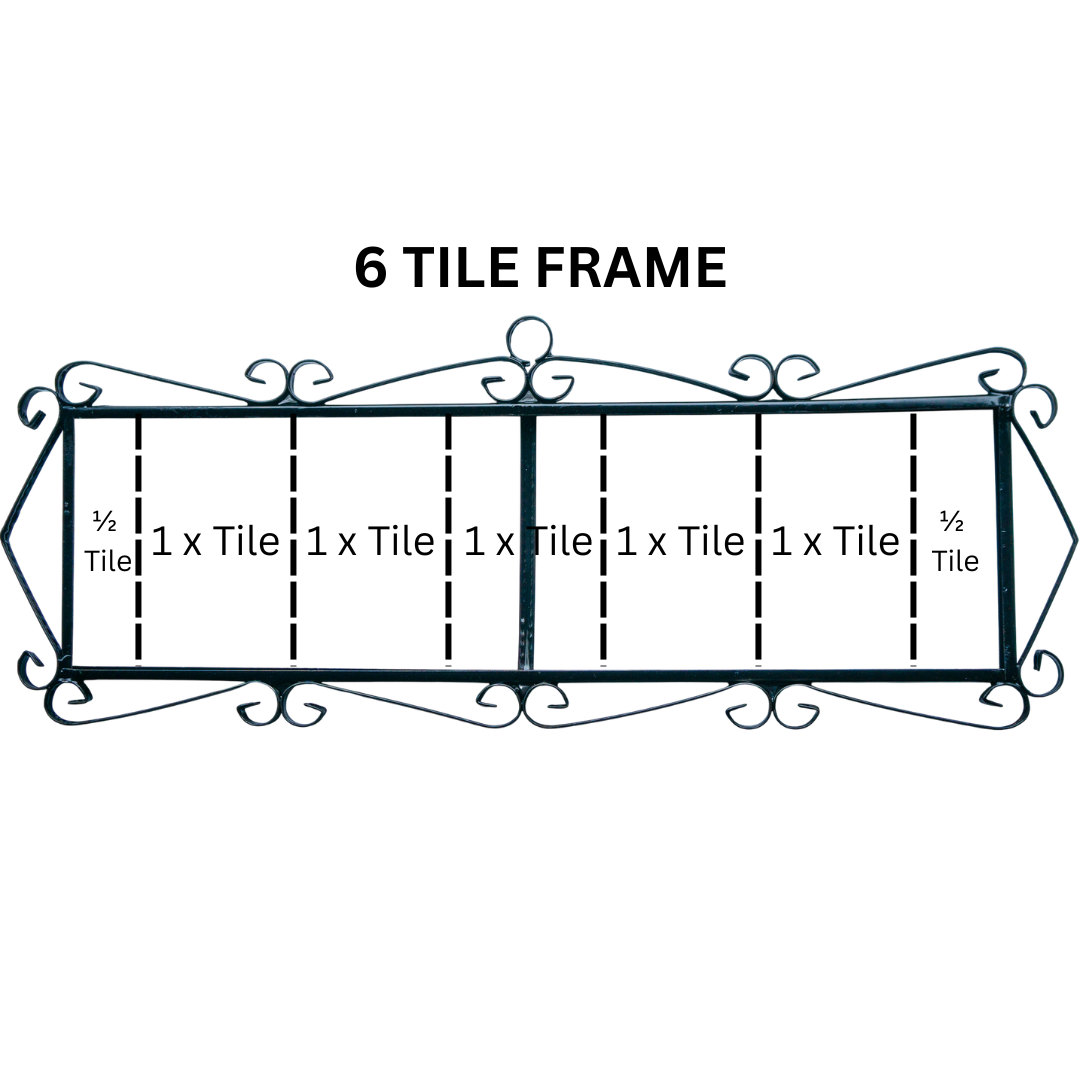 Calpe | Ceramic Door Number Tile & Frame – 5.5cm x 11cm (2.17" x 4.33")