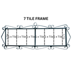 Canarias | Ceramic Door Number Tile & Frame – 5.5cm x 11cm (2.17" x 4.33")