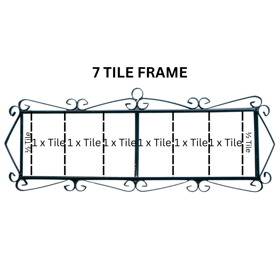 Calpe | Ceramic Door Number Tile & Frame – 5.5cm x 11cm (2.17" x 4.33")