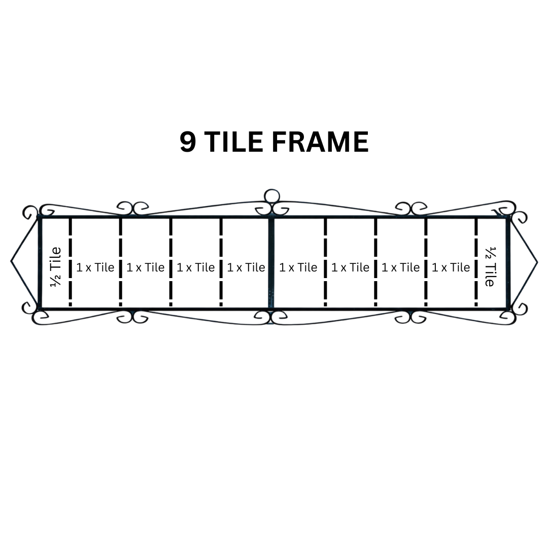 Calpe | Ceramic Door Number Tile & Frame – 5.5cm x 11cm (2.17" x 4.33")