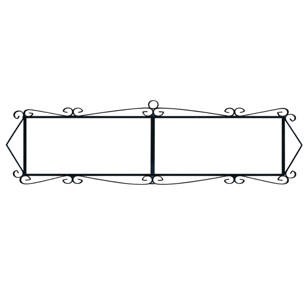 Marbella | Numéro de porte en céramique avec cadre – 5,5 cm x 11 cm (2,17 po x 4,33 po) 