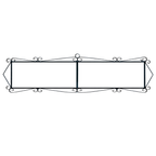 Marbella | Numéro de porte en céramique avec cadre – 5,5 cm x 11 cm (2,17 po x 4,33 po) 