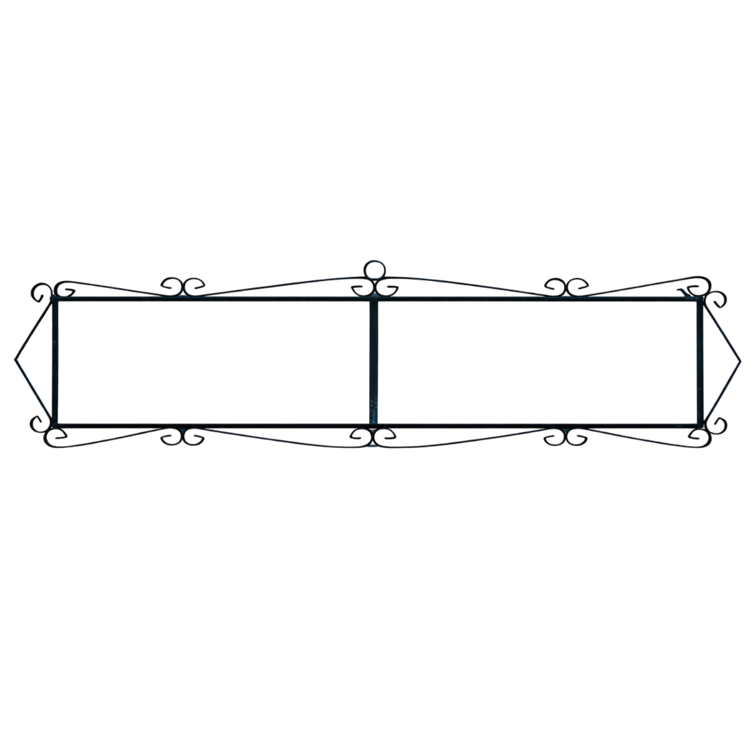 Marbella | Numéro de porte en céramique avec cadre – 5,5 cm x 11 cm (2,17 po x 4,33 po) 