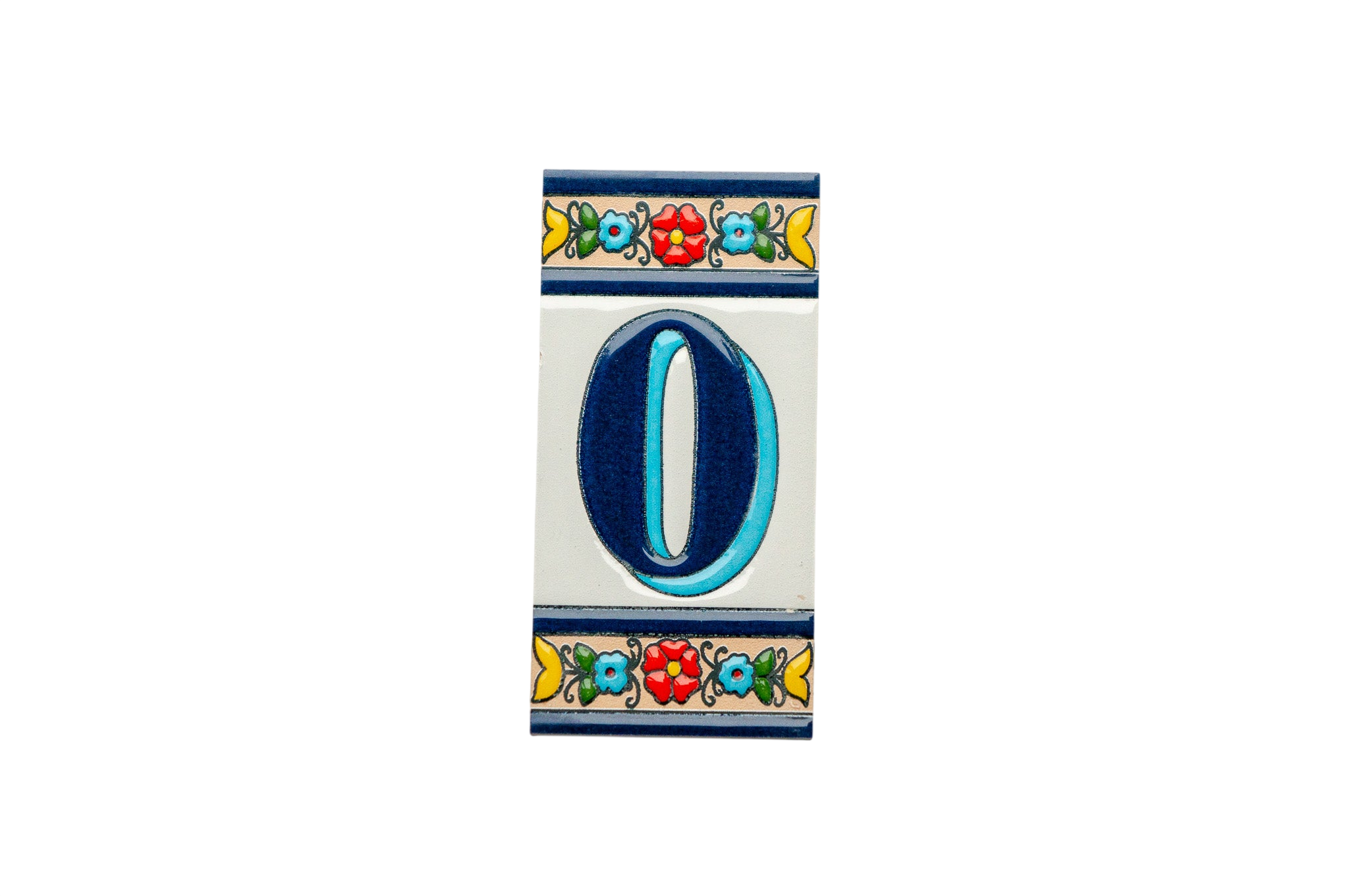 Calpe | Ceramic Door Number Tile & Frame – 5.5cm x 11cm (2.17" x 4.33")