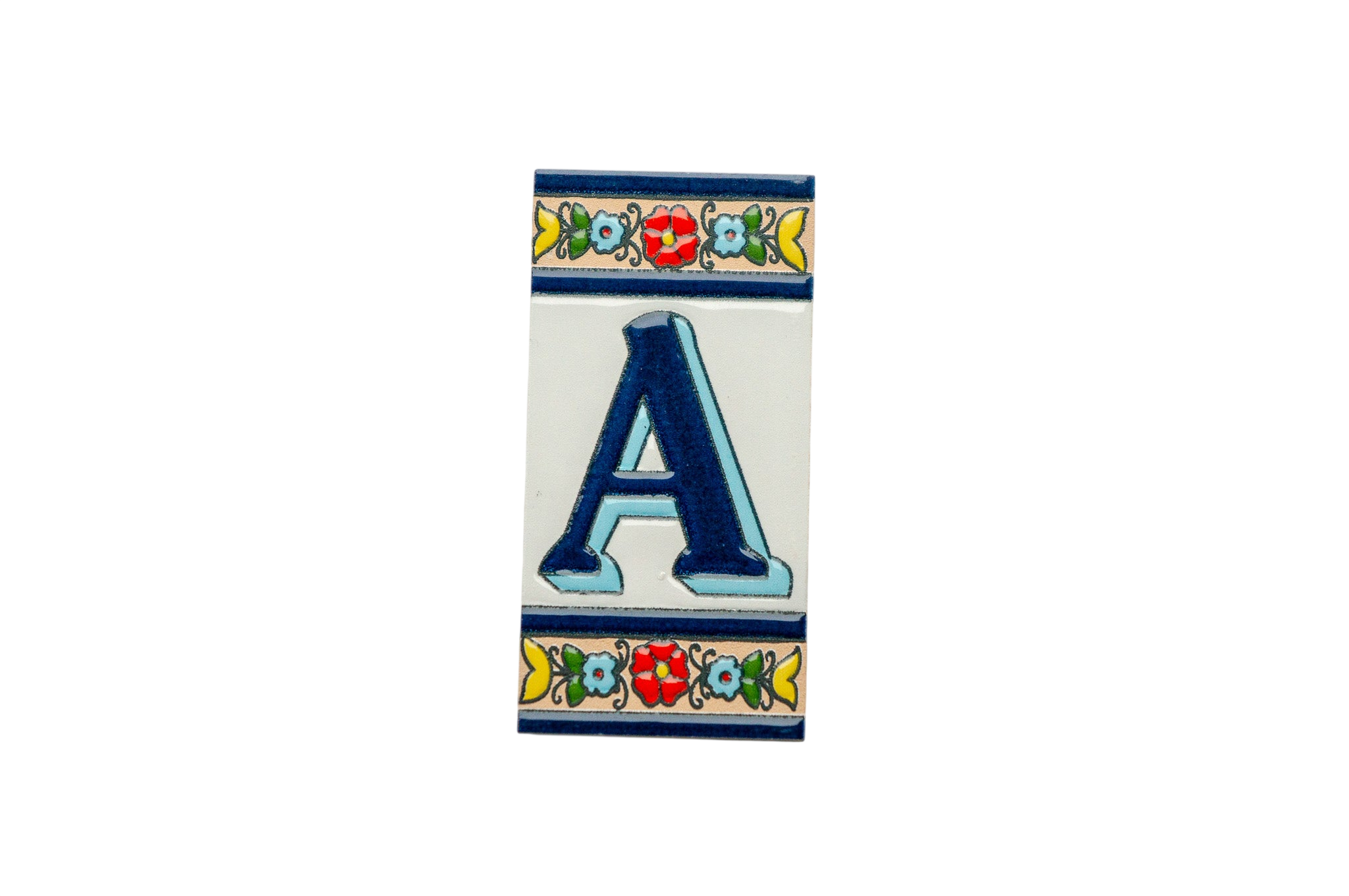 Calpe | Ceramic Door Number Tile & Frame – 5.5cm x 11cm (2.17" x 4.33")