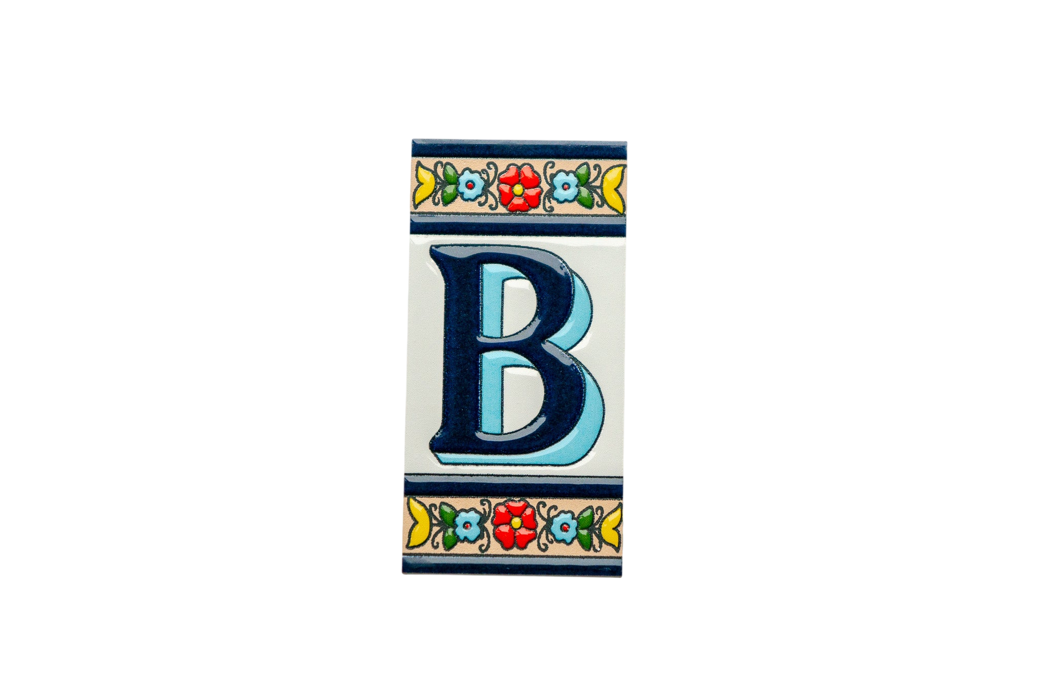 Calpe | Ceramic Door Number Tile & Frame – 5.5cm x 11cm (2.17" x 4.33")