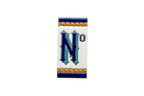 Marine | Numéro de porte en céramique avec cadre – 5,5 cm x 11 cm (2,17 po x 4,33 po)