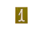 La Costa Olive | Ceramic Door Number Tile & Frame – 7cm x 10cm (2.76" x 3.94")