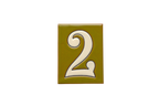 La Costa Olive | Ceramic Door Number Tile & Frame – 7cm x 10cm (2.76" x 3.94")