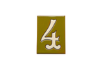 La Costa Olive | Ceramic Door Number Tile & Frame – 7cm x 10cm (2.76" x 3.94")