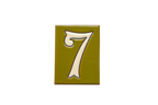 La Costa Olive | Ceramic Door Number Tile & Frame – 7cm x 10cm (2.76" x 3.94")