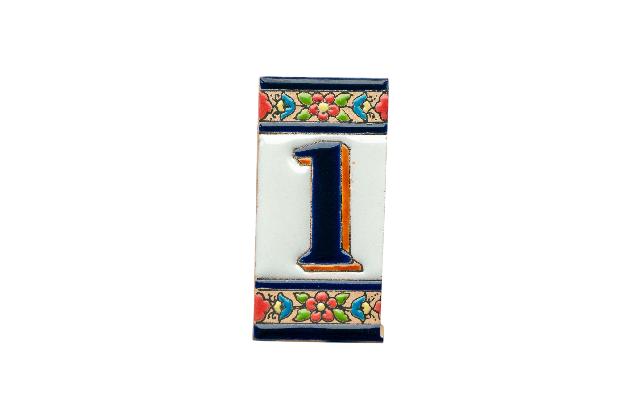 Canarias | Ceramic Door Number Tile & Frame – 5.5cm x 11cm (2.17" x 4.33")