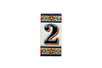 Canarias | Ceramic Door Number Tile & Frame – 5.5cm x 11cm (2.17" x 4.33")