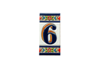 Canarias | Ceramic Door Number Tile & Frame – 5.5cm x 11cm (2.17" x 4.33")