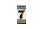 Canarias | Ceramic Door Number Tile & Frame – 5.5cm x 11cm (2.17" x 4.33")