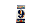 Canarias | Ceramic Door Number Tile & Frame – 5.5cm x 11cm (2.17" x 4.33")