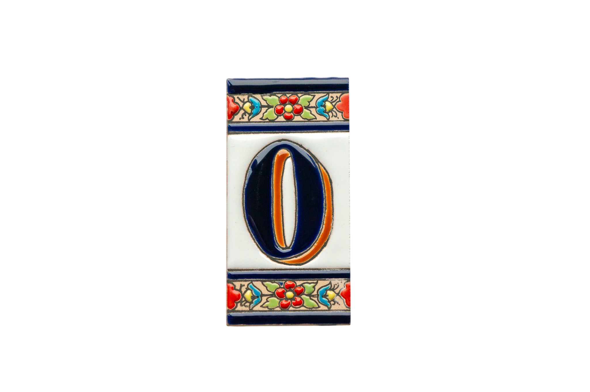 Canarias | Ceramic Door Number Tile & Frame – 5.5cm x 11cm (2.17" x 4.33")