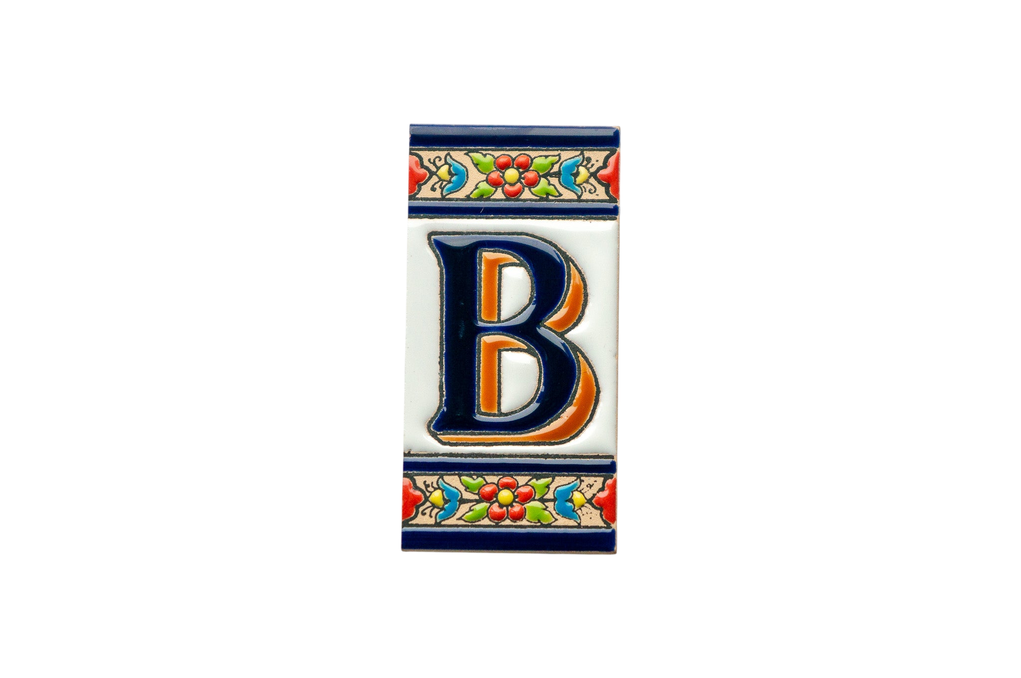 Canarias | Ceramic Door Number Tile & Frame – 5.5cm x 11cm (2.17" x 4.33")