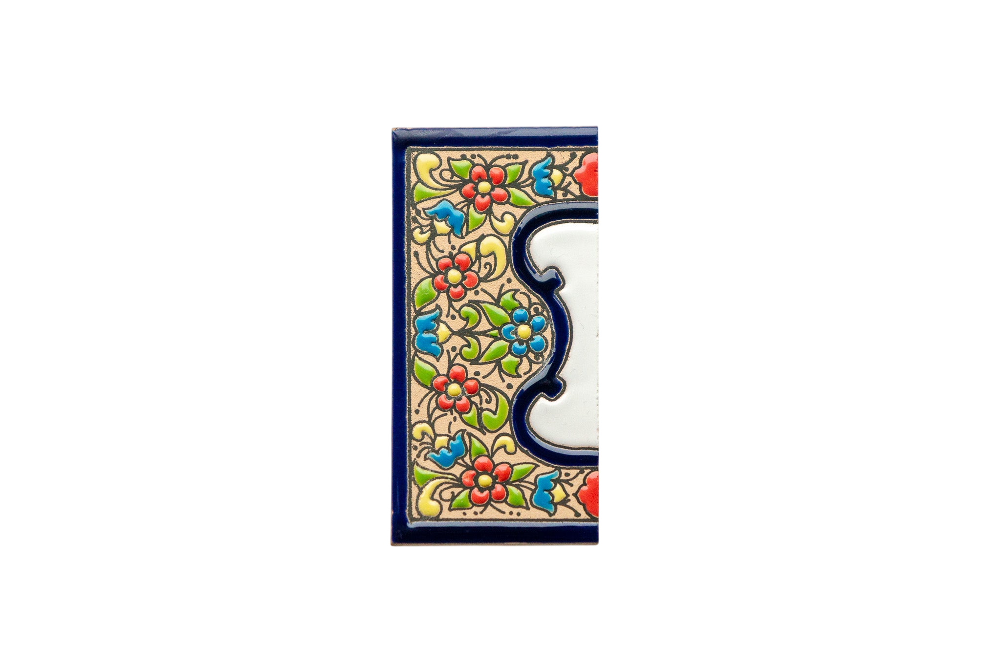 Canarias | Ceramic Door Number Tile & Frame – 5.5cm x 11cm (2.17" x 4.33")