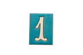 La Costa Blue | Ceramic Door Number Tile & Frame – 7cm x 10cm (2.76" x 3.94")
