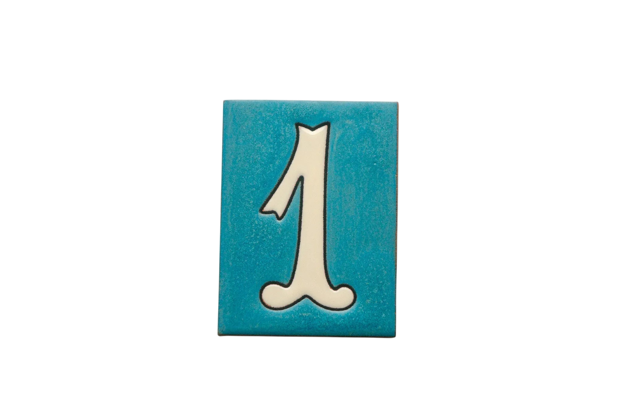 La Costa Blue | Ceramic Door Number Tile & Frame – 7cm x 10cm (2.76" x 3.94")