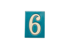 La Costa Blue | Ceramic Door Number Tile & Frame – 7cm x 10cm (2.76" x 3.94")