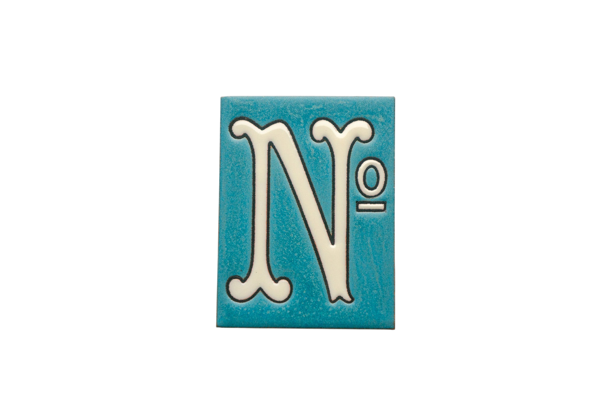 La Costa Blue | Ceramic Door Number Tile & Frame – 7cm x 10cm (2.76" x 3.94")