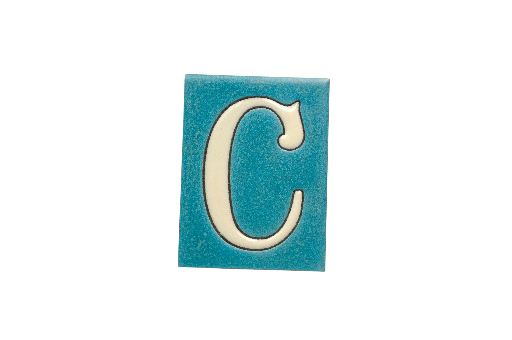 La Costa Blue | Ceramic Door Number Tile & Frame – 7cm x 10cm (2.76" x 3.94")