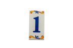 Lisa Croquets | Ceramic Door Number Tile & Frame – 5.5cm x 11cm (2.17" x 4.33")