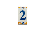 Lisa Croquets | Ceramic Door Number Tile & Frame – 5.5cm x 11cm (2.17" x 4.33")