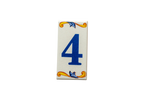 Lisa Croquets | Ceramic Door Number Tile & Frame – 5.5cm x 11cm (2.17" x 4.33")