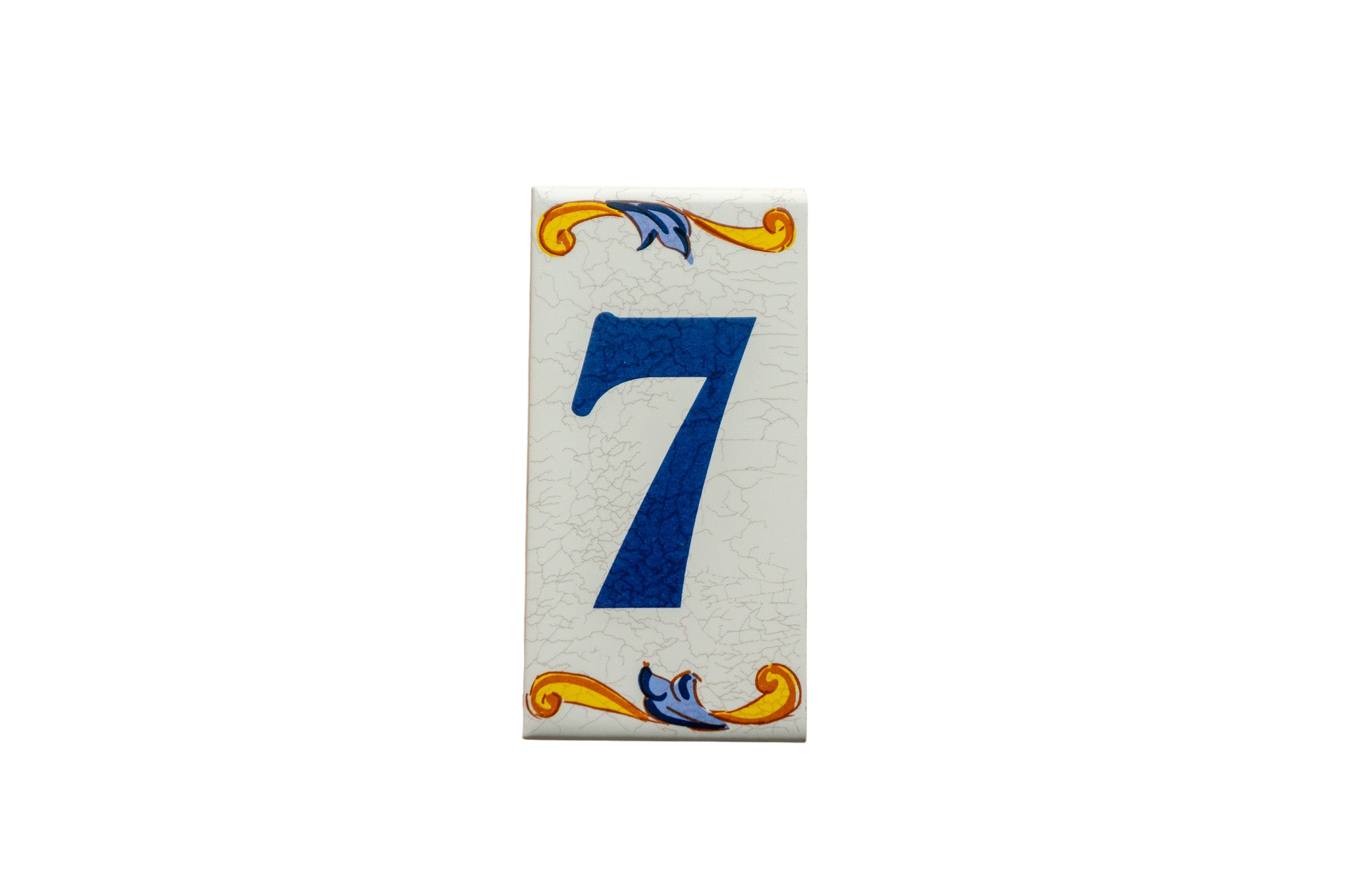 Lisa Croquets | Numéro de porte en céramique avec cadre – 5,5 cm x 11 cm (2,17 po x 4,33 po)