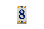 Lisa Croquets | Ceramic Door Number Tile & Frame – 5.5cm x 11cm (2.17" x 4.33")